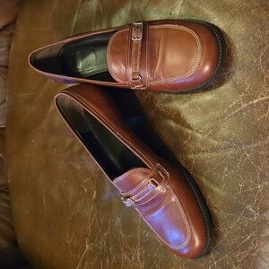 Coach Shoe | Women's Leather Loafer, size 9B, Brown